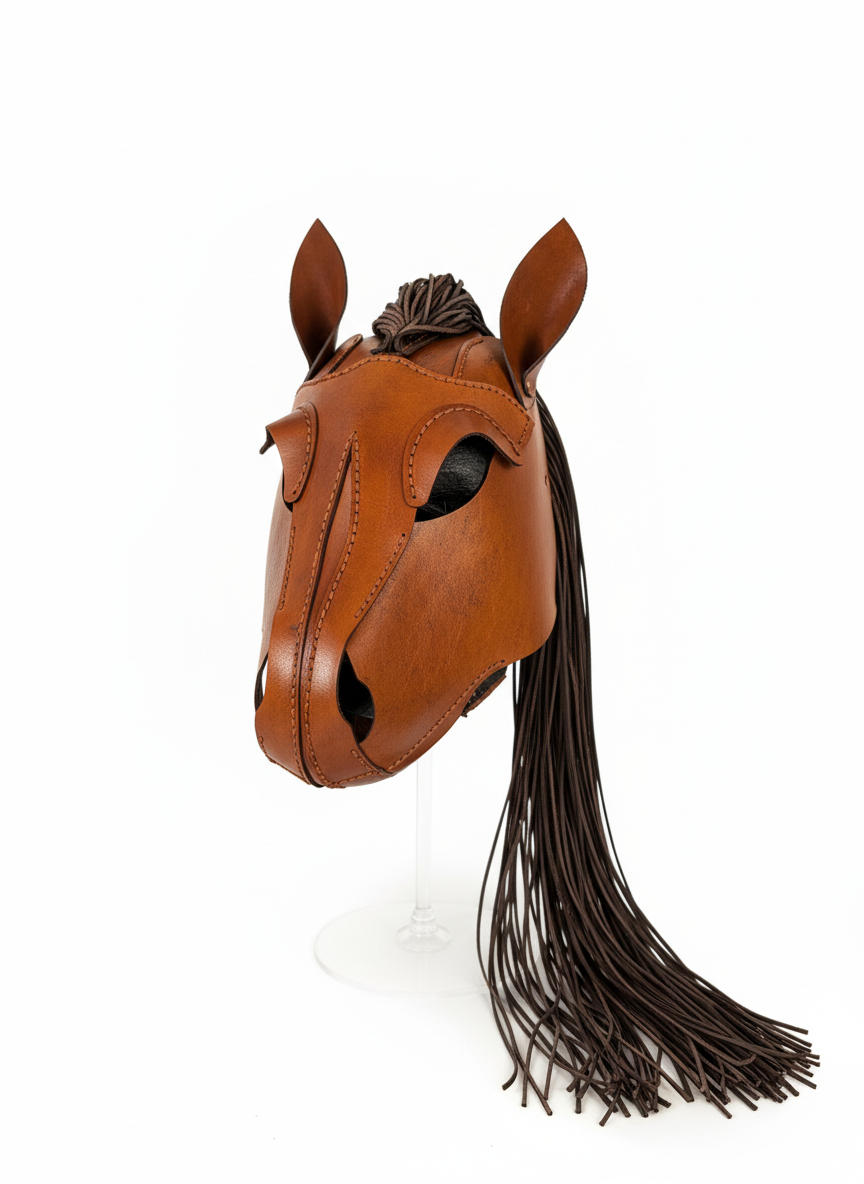 LEATHER MASK - SALLY THE HORSE