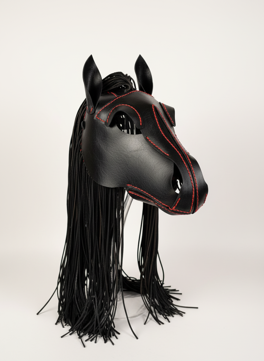 LEATHER MASK - SALLY THE HORSE